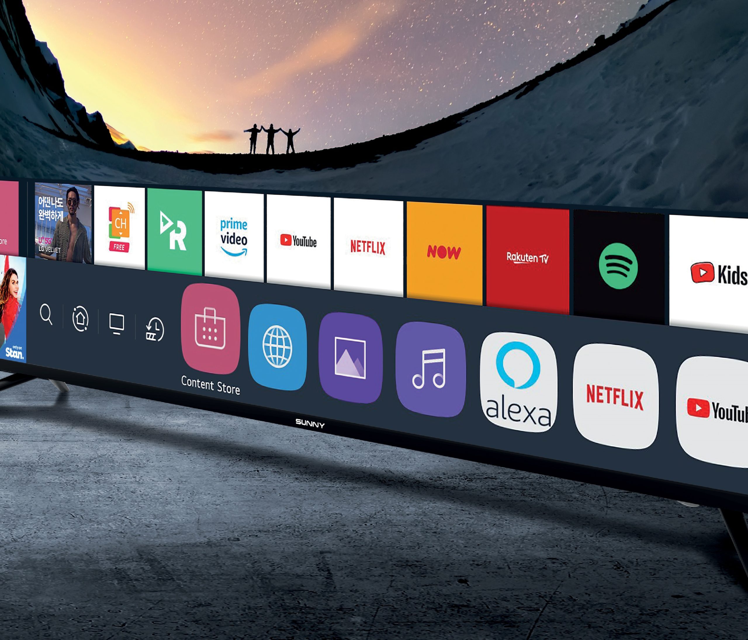 SUNNY 65’’ FRAMELESS 4K WEBOS SMART TV